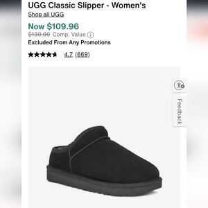 BRAND NEW UGG Classic Slipper - Women's